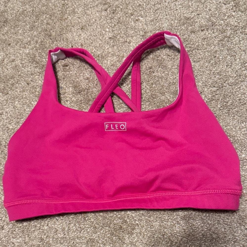 Fleo Vibrant Pink Sports Bra